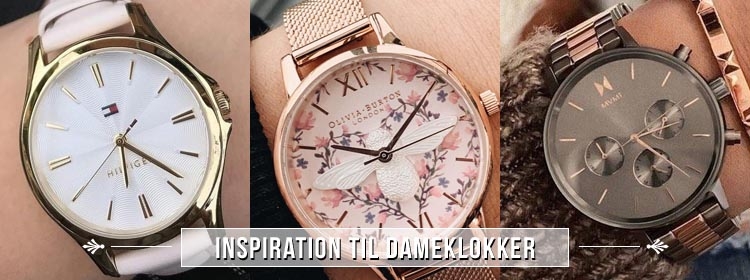 Inspirasjon dameklokker Inspirasjon dameklokker