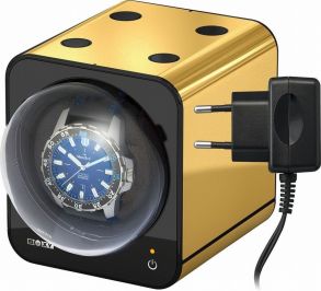 Beco Boxy Fancy Brick - Gullfarget Watchwinder med adapter