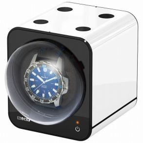 Beco Boxy Fancy Brick - Hvit watchwinder til én klokke, uten adapter