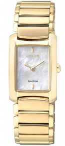 Citizen EG2973-55D - Elegant dameklokke med smal lenke og urskive i perlemor