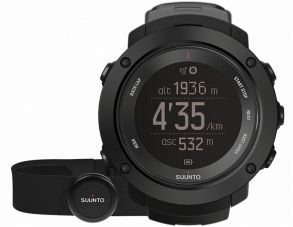 Suunto Ambit3 Vertical Black (HR) - Sort sportsklokke med pulsbelte og GPS
