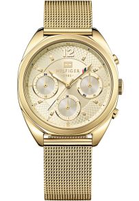 Tommy Hilfiger 1781488 - Dameklokke med flotte detaljer i gull