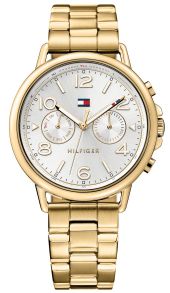 Tommy Hilfiger 1781732 - Elegant dameklokke i gull med lenkereim