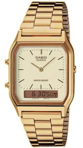 Slipp elegansen løs med- Casio AQ230GA-9D - Klassisk og populær gullklokke med hvit urskive