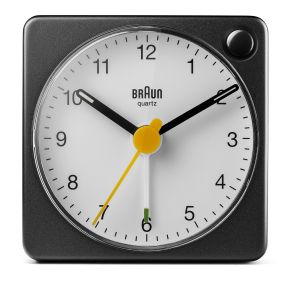 Solid og billig vekkeklokke fra Braun med stille sekundviser - Braun Alarm Clock BC02XBW