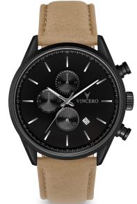 Vincero Chrono S Matte Black/Sandstone BlaM-Sand-S24
