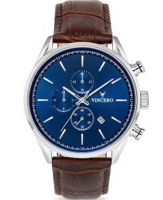 Forelsk deg i havets dype farve - Vincero Chrono S Blue/Brown Blu-Bro-S05