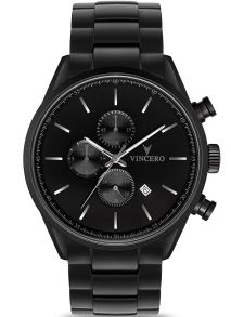La lyset skinne klarere enn noengang før - Vincero Chrono S Matte Black Steel Bla-BlaM-S13