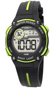 Flott sportklokke til barn og kvinner - Fibex Mini Digital 100M Water Resist FIBEX76IP007