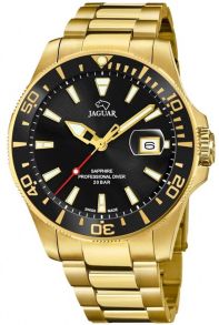 Svart klassisk urskive som aldri går av moten - Jaguar Executive Diver J877/3