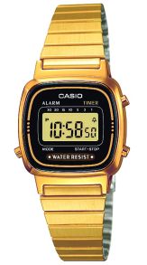 Gjenspeil din endeløse verdi med - Casio Classic Retro Gold/Black LA670WEGA-1EF