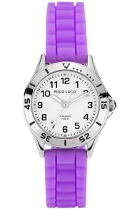 Vanntett og nikkelfritt jenteklokke - Poco Loco 100M Titanium PL13002-TISIWHPU