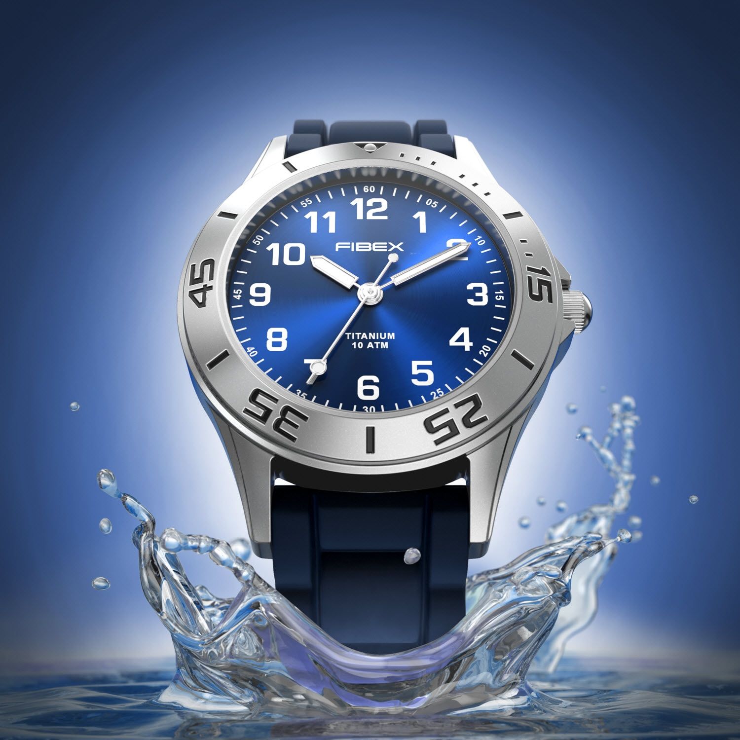 Nikkelfritt armbåndsur for barn - Fibex Titanium 100M FIBEXTIA10 